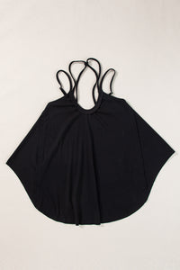 Addyson-Black Double Straps Tank Top