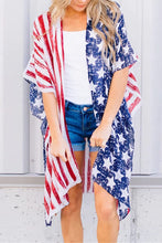 Load image into Gallery viewer, Full Size Star &amp; Stripes Open Front Cover Up