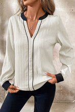 Load image into Gallery viewer, Alaya White Textured Blouse