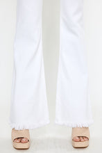 Load image into Gallery viewer, High Rise White Flare Jeans