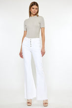 Load image into Gallery viewer, High Rise White Flare Jeans