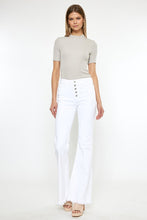 Load image into Gallery viewer, High Rise White Flare Jeans