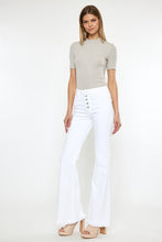 Load image into Gallery viewer, High Rise White Flare Jeans