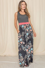 Load image into Gallery viewer, Cam-Sleeveless Floral Band Maxi Dress