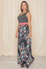 Load image into Gallery viewer, Cam-Sleeveless Floral Band Maxi Dress