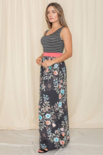 Load image into Gallery viewer, Cam-Sleeveless Floral Band Maxi Dress