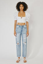 Load image into Gallery viewer, High Rise Slim Straight Jeans