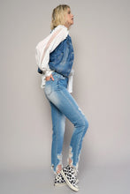 Load image into Gallery viewer, High Waist Destroyed Hem Boyfriend Jeans