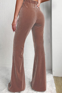 High Waist Flare Corduroy Pants