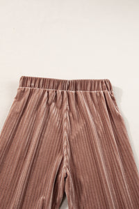 High Waist Flare Corduroy Pants