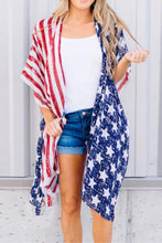 Load image into Gallery viewer, Full Size Star &amp; Stripes Open Front Cover Up