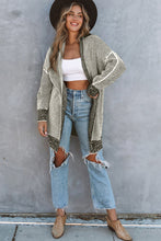 Load image into Gallery viewer, Yellow Knitted Open Front Casual Long Cardigan