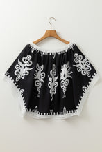 Load image into Gallery viewer, Camila Black Tribal Printed Blouse