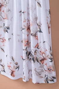 Ashley-Boho Stripes & Floral Print Floor Length Maxi