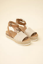 Load image into Gallery viewer, Espadrille Ankle strap Sandals