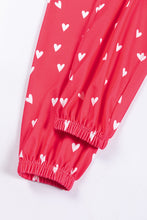 Load image into Gallery viewer, Fiery Red Valentines Heart Print Pants Set