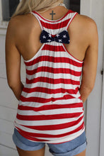 Load image into Gallery viewer, and White Stripes Sleeveless Racerback Tank