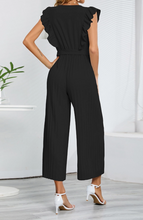 Load image into Gallery viewer, Stacey- V Neck  Pleated Wide Leg Jumpsuit