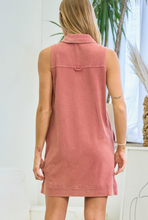 Load image into Gallery viewer, Della-Washed Notched Collar Dress