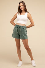 Load image into Gallery viewer, Acid Wash Fleece Drawstring Shorts with Pockets - Honeyed Steele Boutique