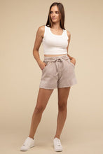 Load image into Gallery viewer, Acid Wash Fleece Drawstring Shorts with Pockets - Honeyed Steele Boutique