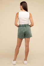 Load image into Gallery viewer, Acid Wash Fleece Drawstring Shorts with Pockets - Honeyed Steele Boutique