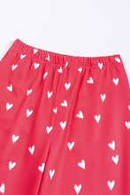 Load image into Gallery viewer, Fiery Red Valentines Heart Print Pants Set