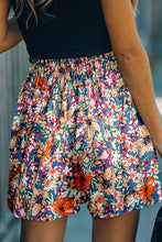 Load image into Gallery viewer, Multicolor Casual Floral Print Wide Leg Shorts