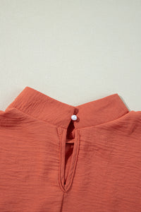 Emily Orange Swiss Dot Blouse