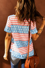 Load image into Gallery viewer, Stars and Stripes Crisscross Tee