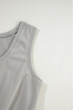 Load image into Gallery viewer, Gray Sleeveless Drawstring Waist Mini Dress