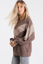 Load image into Gallery viewer, Coffee and Sequins Pullover