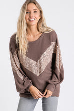 Load image into Gallery viewer, Coffee and Sequins Pullover