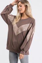 Load image into Gallery viewer, Coffee and Sequins Pullover