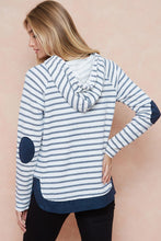Load image into Gallery viewer, Navy Striped Hoodie