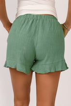 Load image into Gallery viewer, Casual High Waist Pocketed Ruffle Shorts