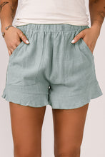 Load image into Gallery viewer, Casual High Waist Pocketed Ruffle Shorts