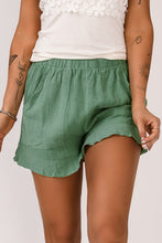 Load image into Gallery viewer, Casual High Waist Pocketed Ruffle Shorts