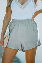 Load image into Gallery viewer, Casual High Waist Pocketed Ruffle Shorts