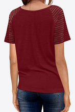 Load image into Gallery viewer, V-Neck Raglan Sleeve Tee