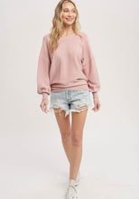Load image into Gallery viewer, Blush Crewneck Open back